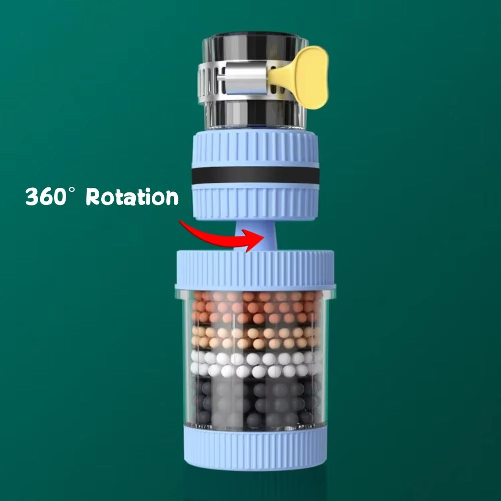 New 360° Rotation Water Faucet Filter Household Kitchen Faucet Mini Tap Water Clean Purifier Carbon Filter Filtration Cartridge