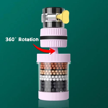 New 360° Rotation Water Faucet Filter Household Kitchen Faucet Mini Tap Water Clean Purifier Carbon Filter Filtration Cartridge